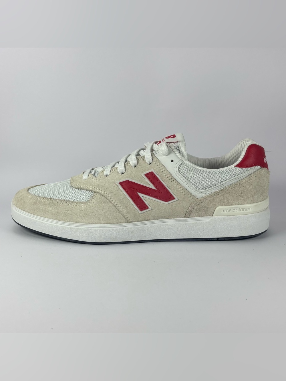 New Balance 574 AM574OHH Beige Red Menβs Size 11.5 New Without Box